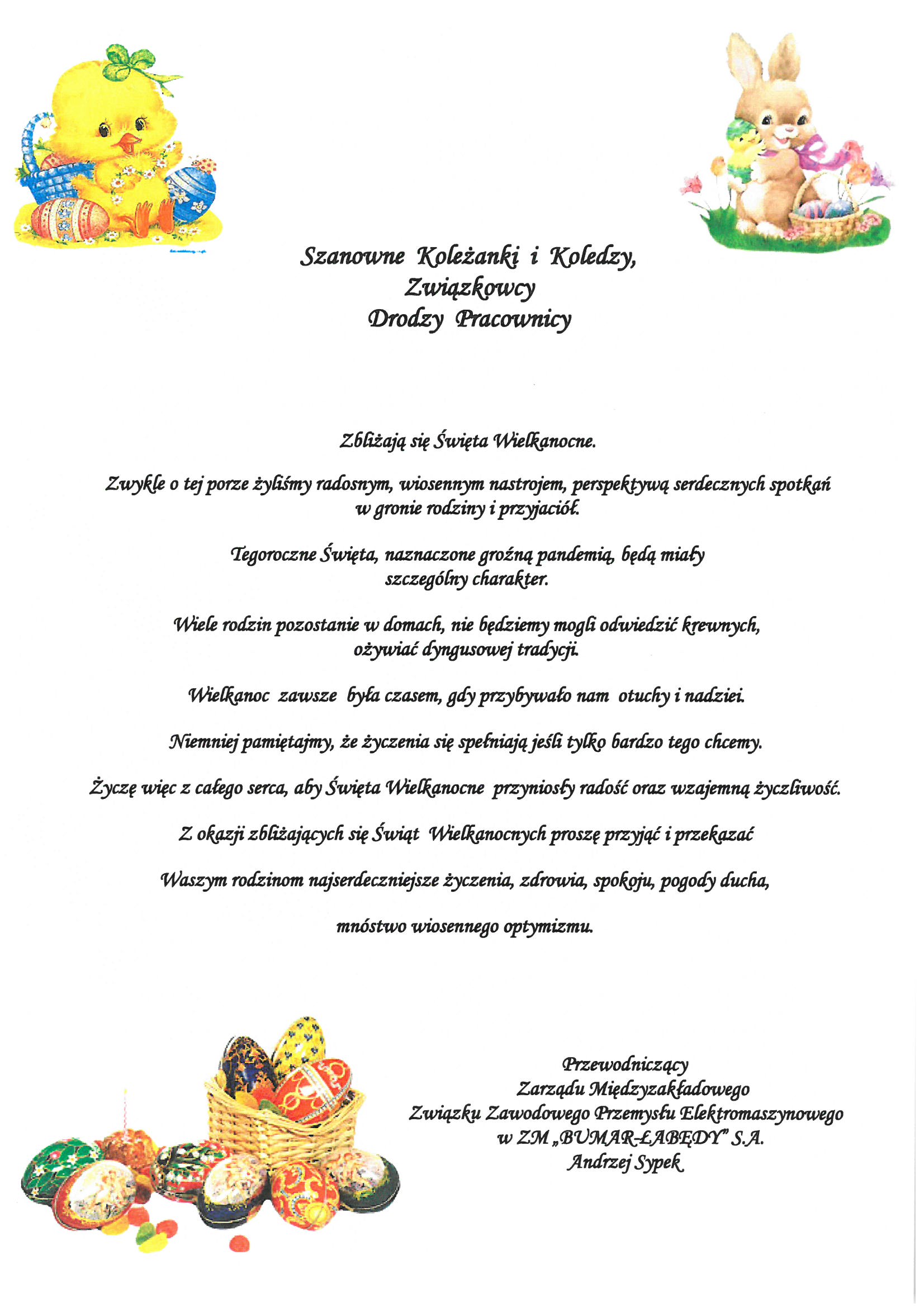 yczenia na Wielkanoc
